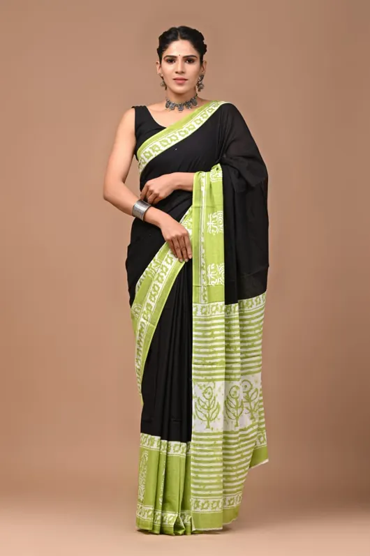 Perfect For Daily Wear New Cotton Mulmul Sarees
